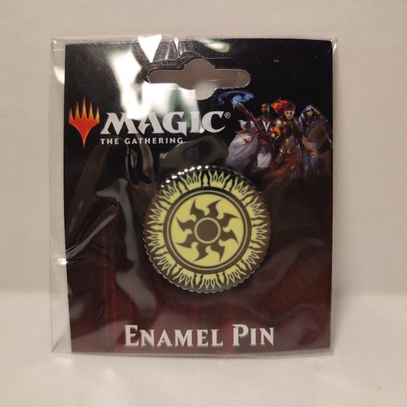 White Plains Mana Magic The Gathering Enamel Pins - Picture 1 of 3